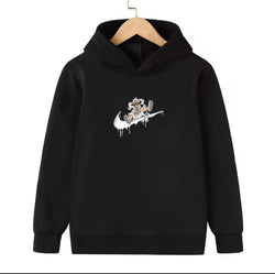 Luffy Gear 5 Black Hooded Sweatshirt